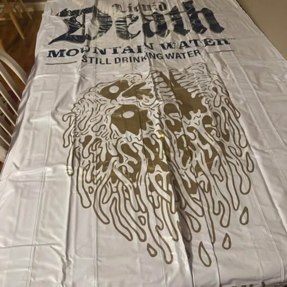 Liquid Death Large Pool Float 6ft by 3ft Lake River Water Lounge Swim